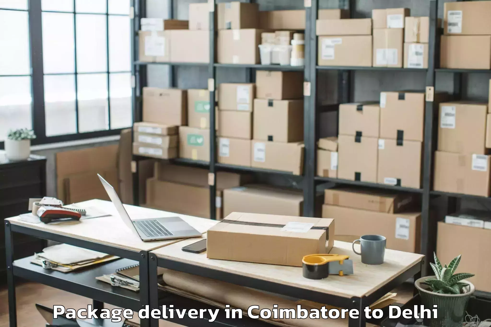 Efficient Coimbatore to Jamia Hamdard New Delhi Package Delivery